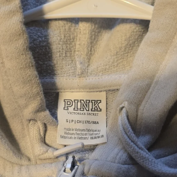 PINK Victoria's Secret Light Gray Hoodie - Picture 2 of 4